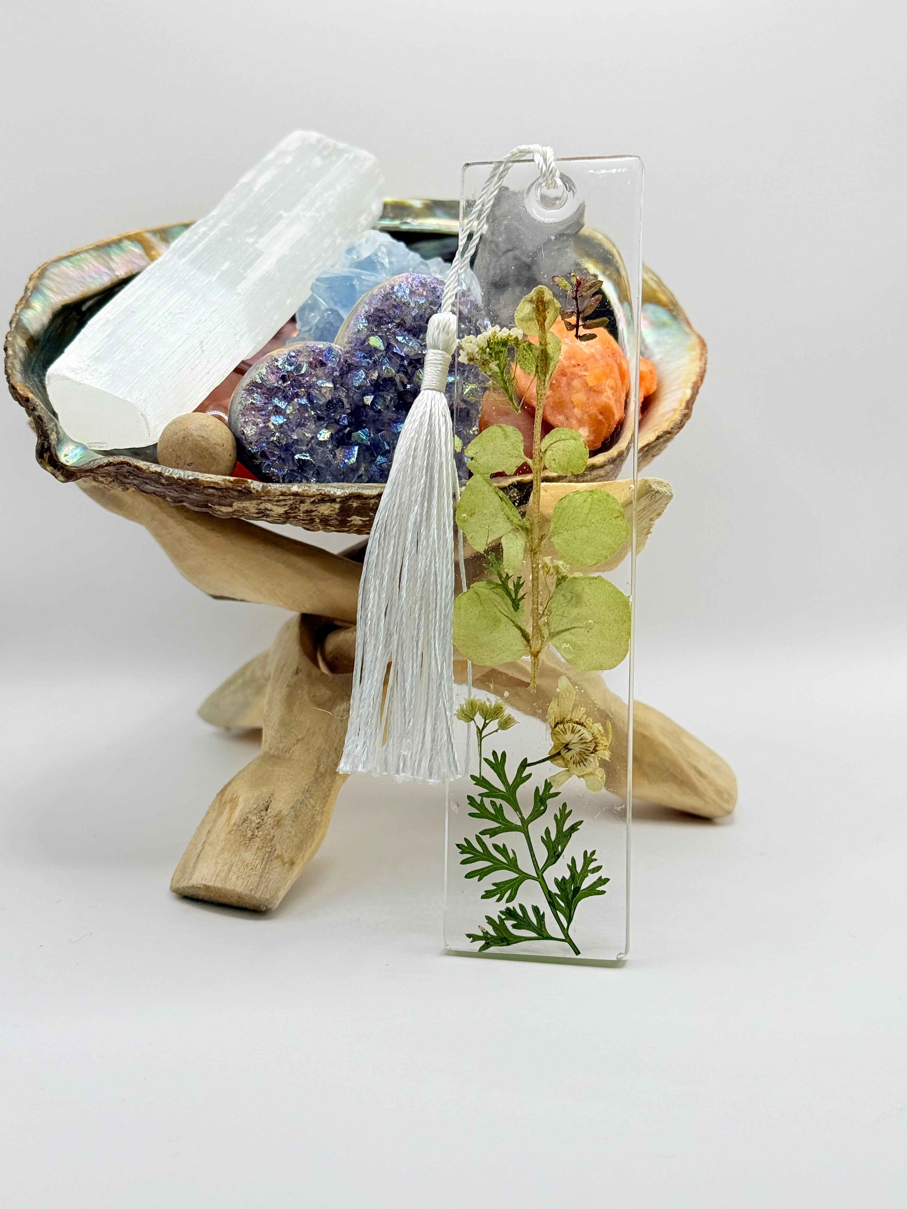 Wild Flower Resin Bookmark