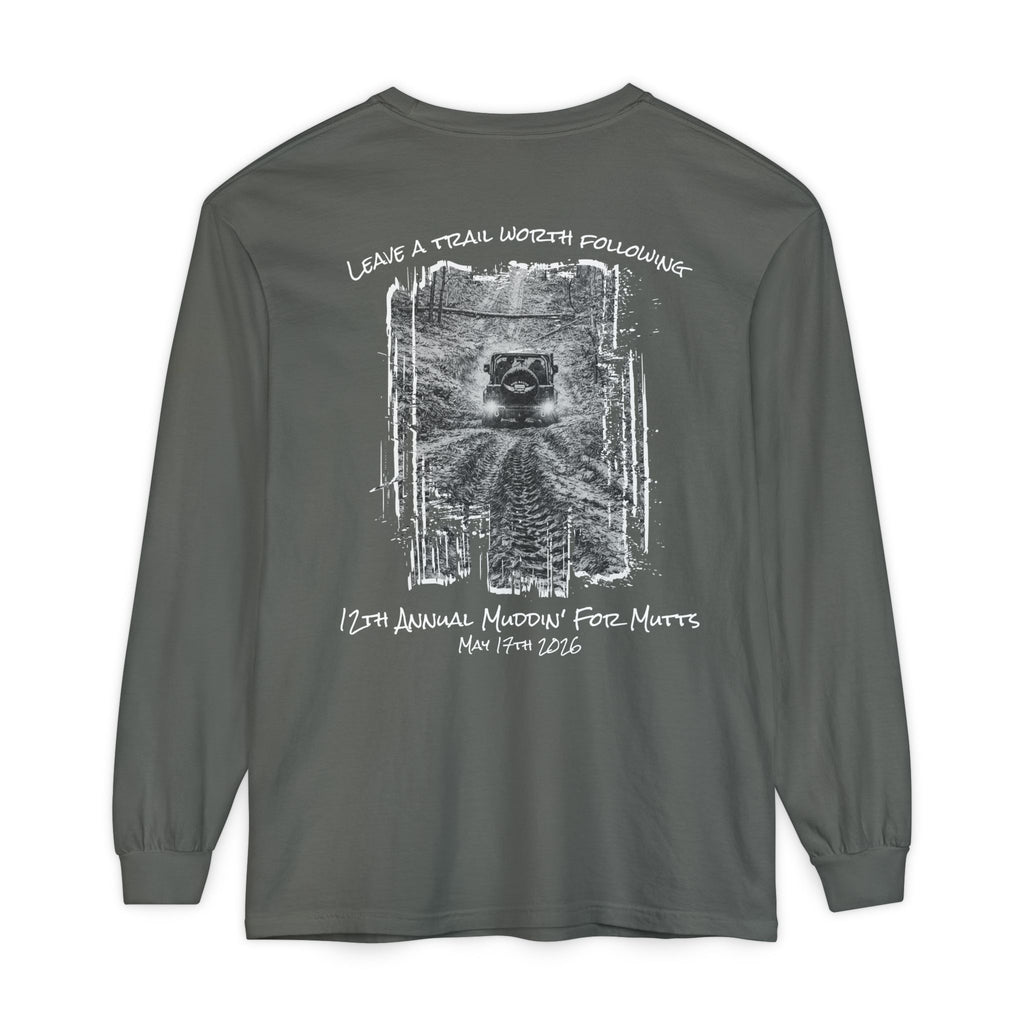 Unisex Long Sleeve Tee-12th Annual Muddin' For Mutts