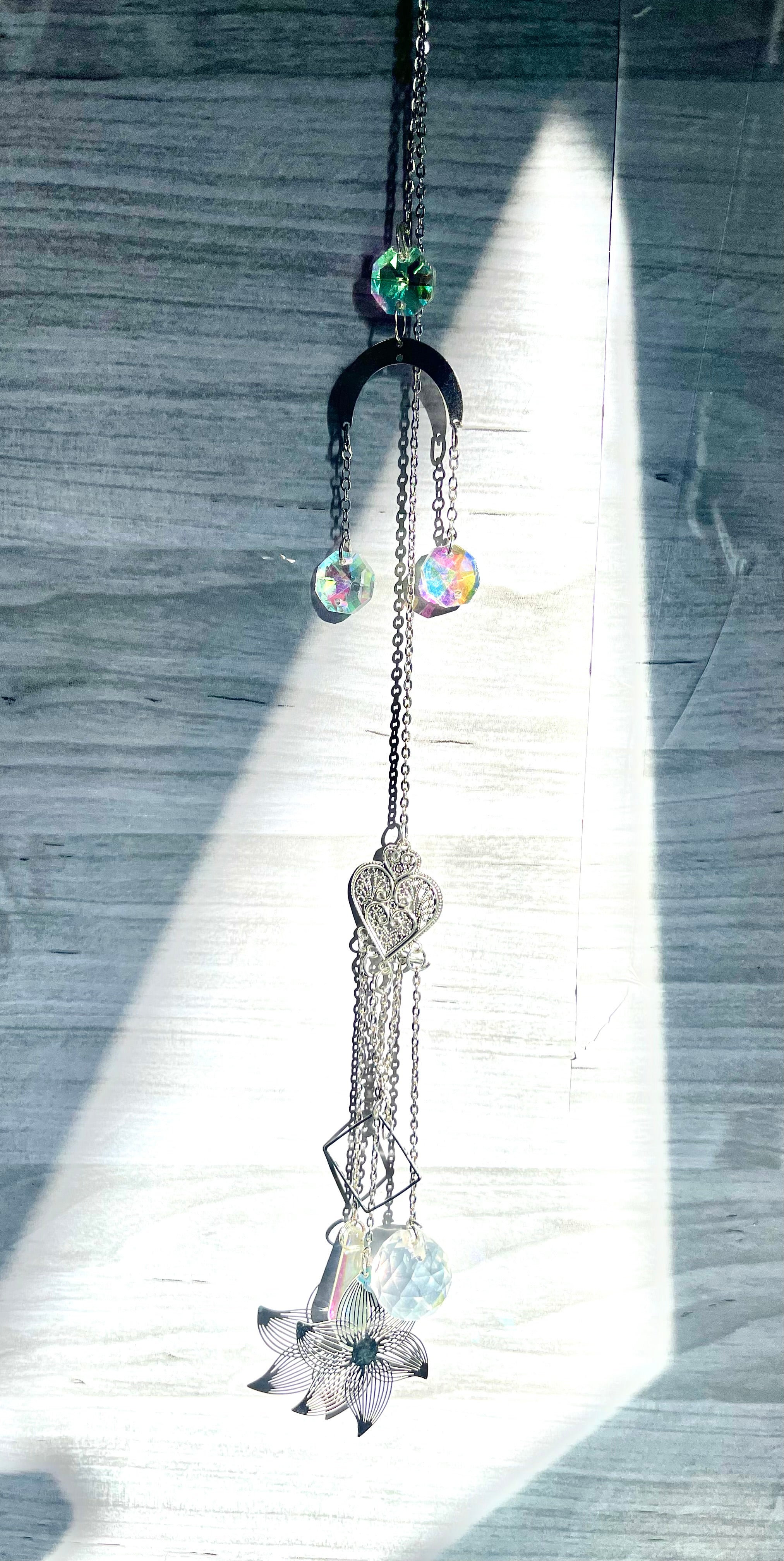 Silver suncatcher