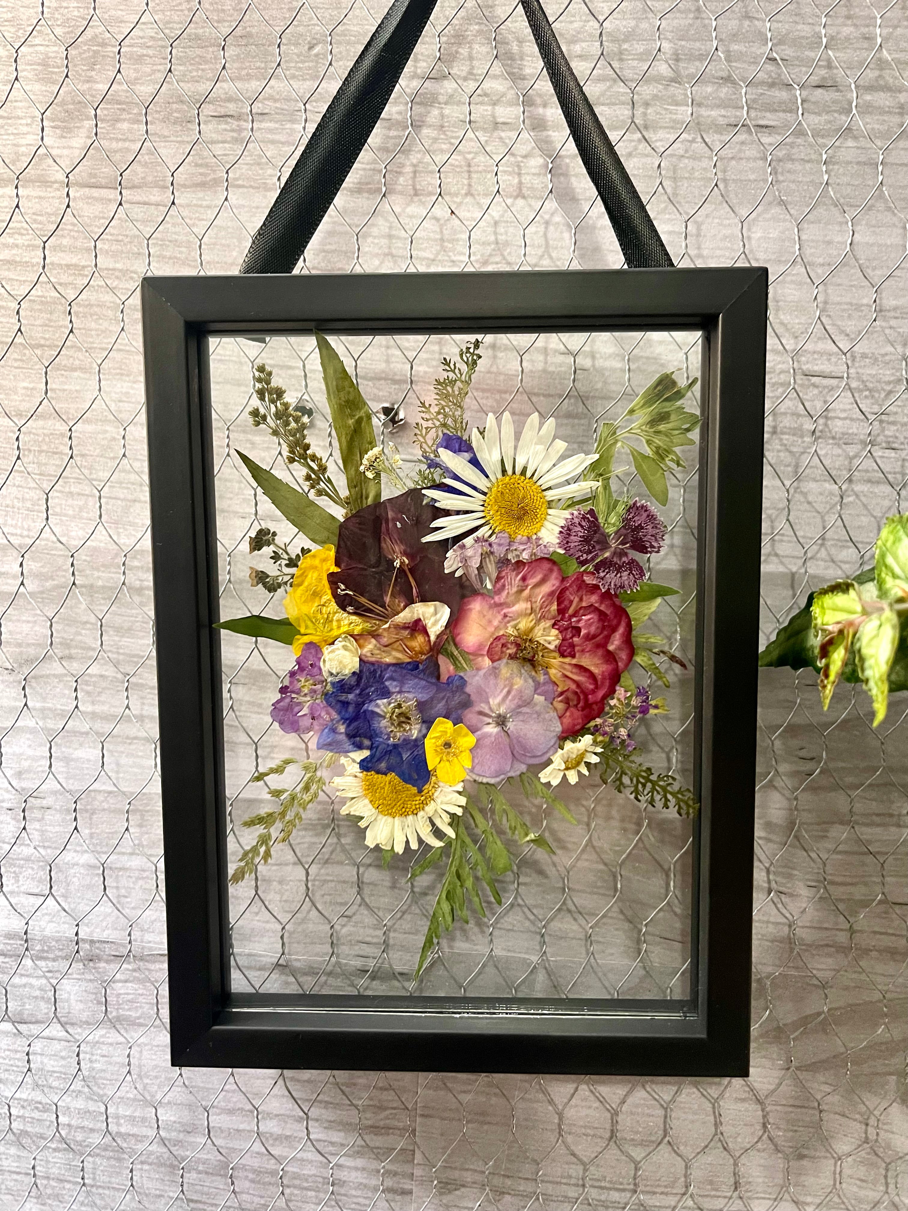 4x6 pressed flower artwork