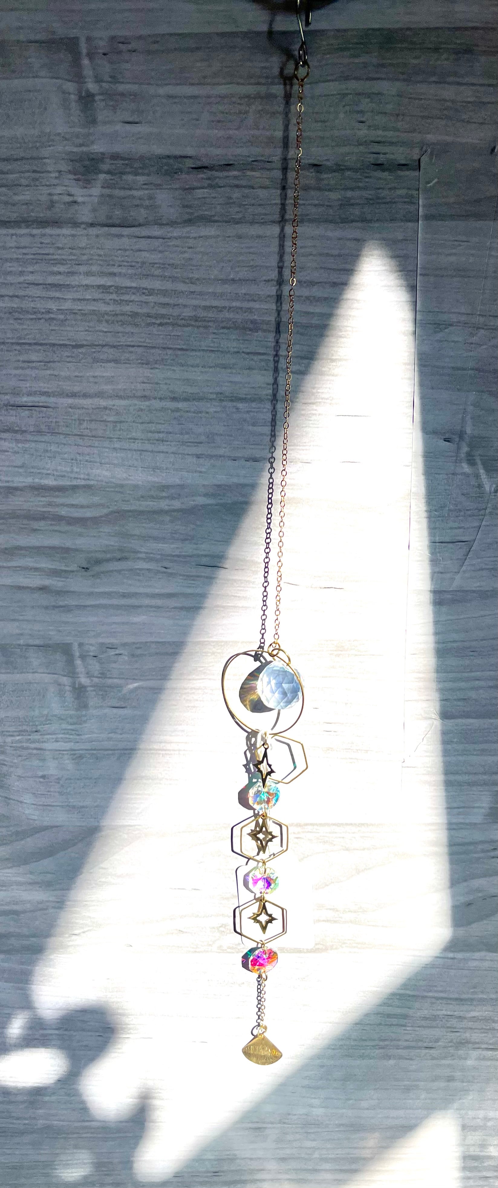 Gold suncatcher