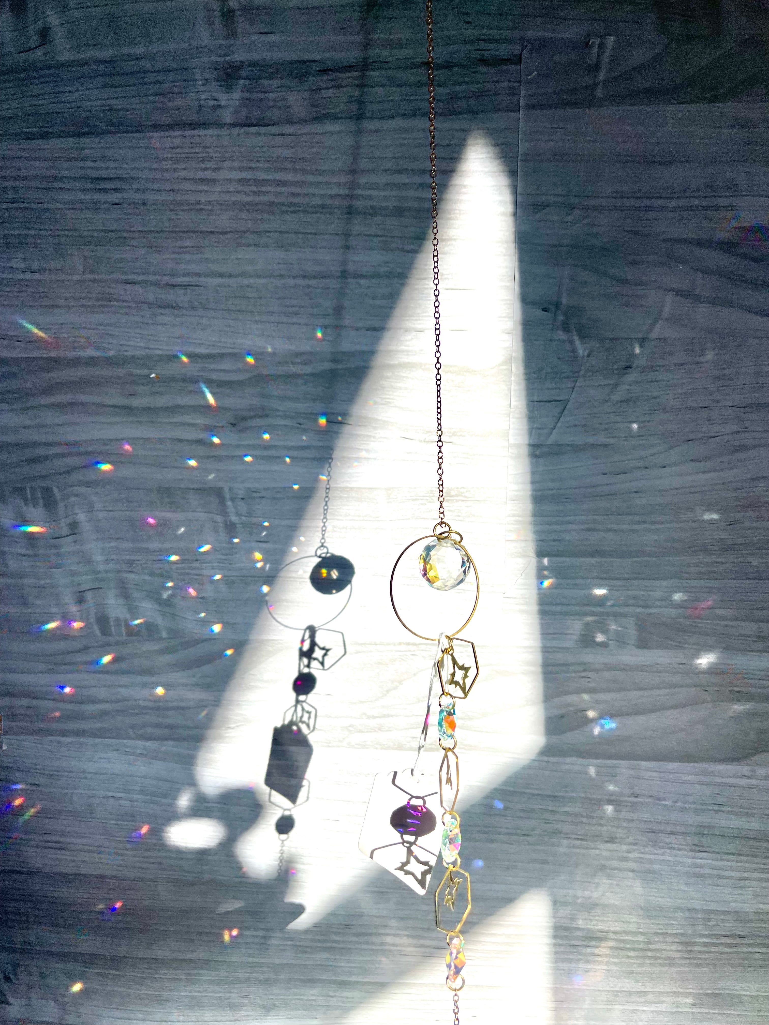 Gold suncatcher