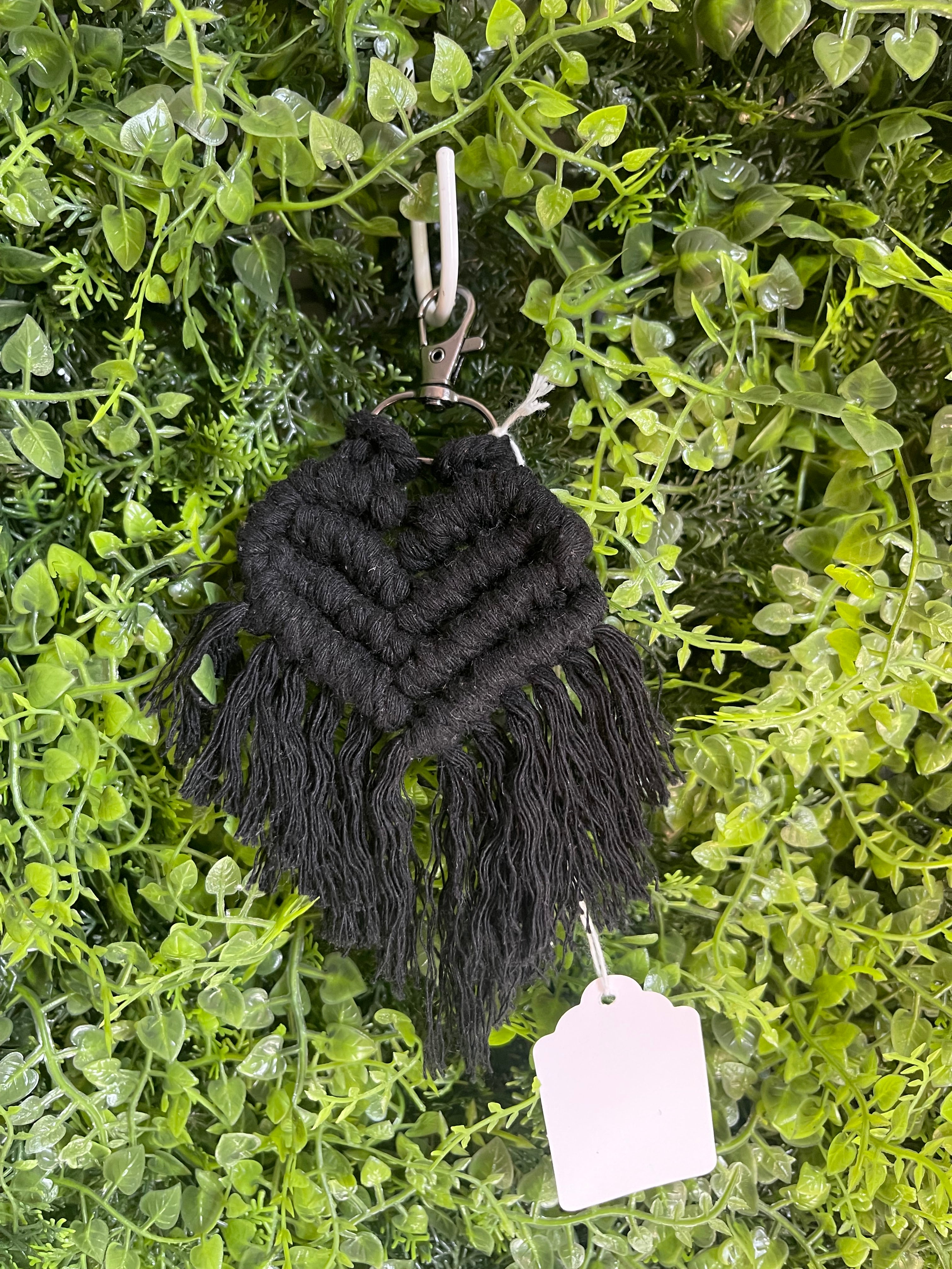 Black heart keychain