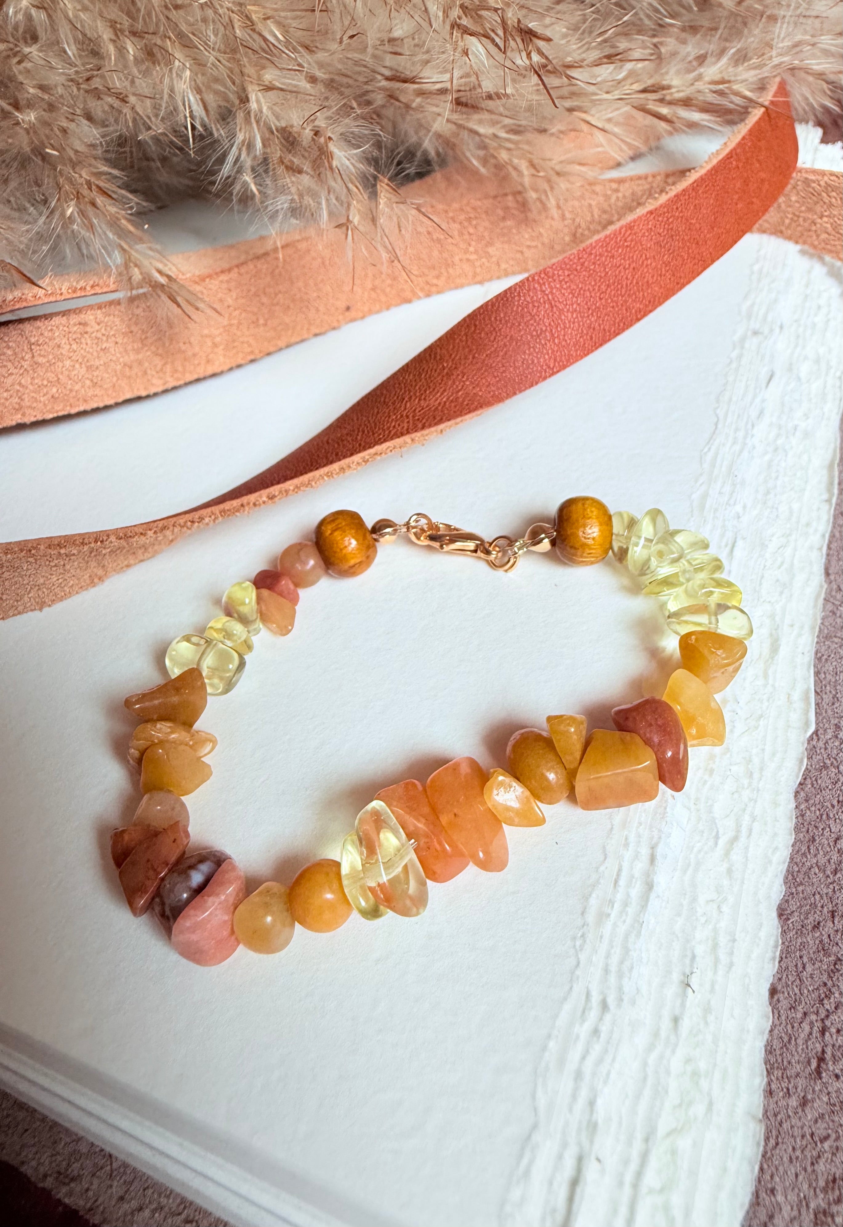Citrine + Sunstone + Carnelian