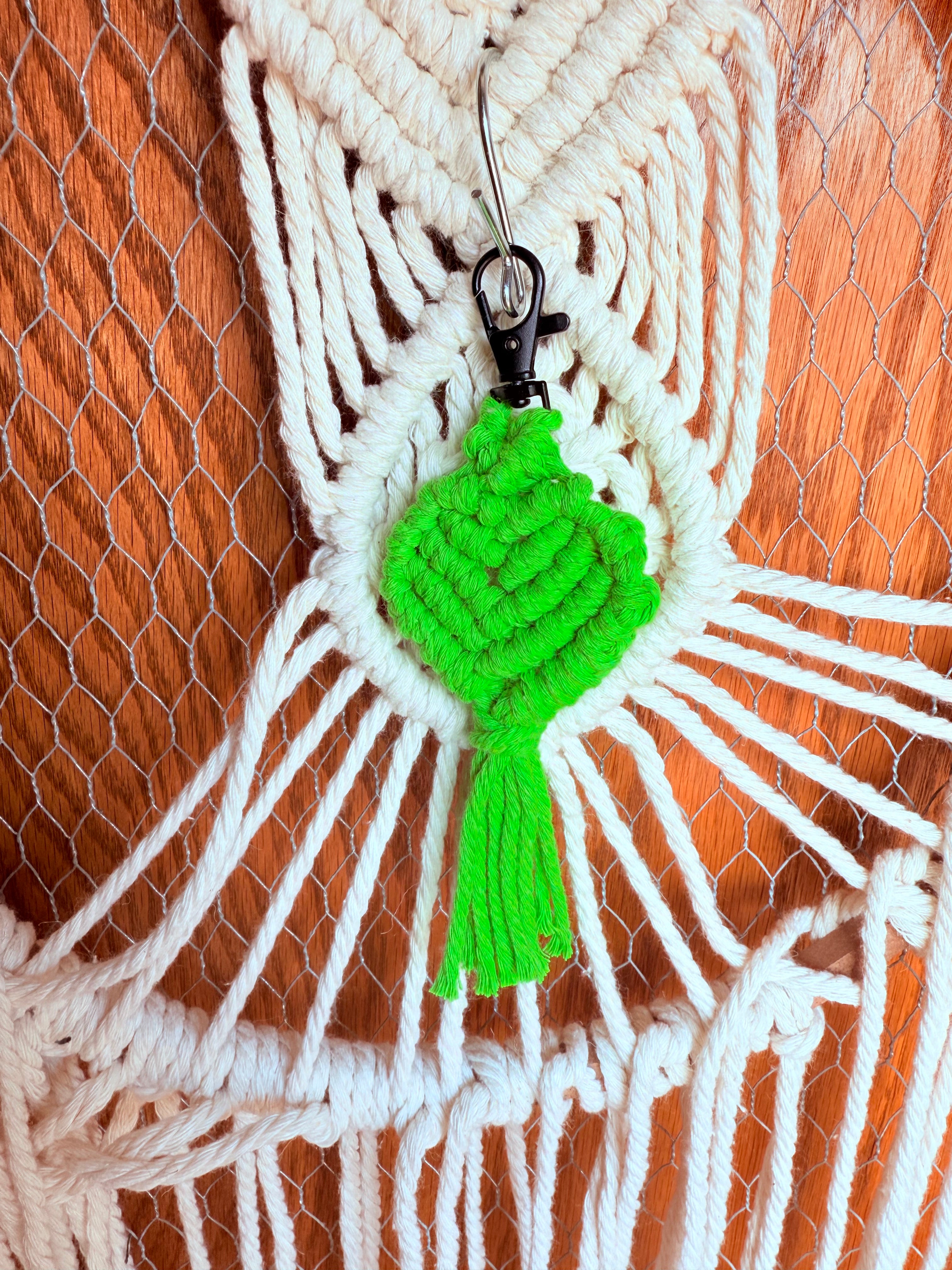Macrame Heart Keychain || PREORDER ||