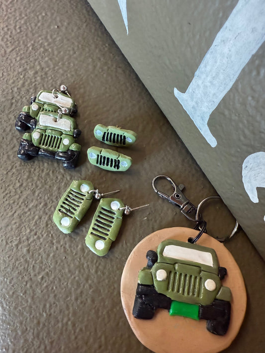 Jeep Grille Earrings