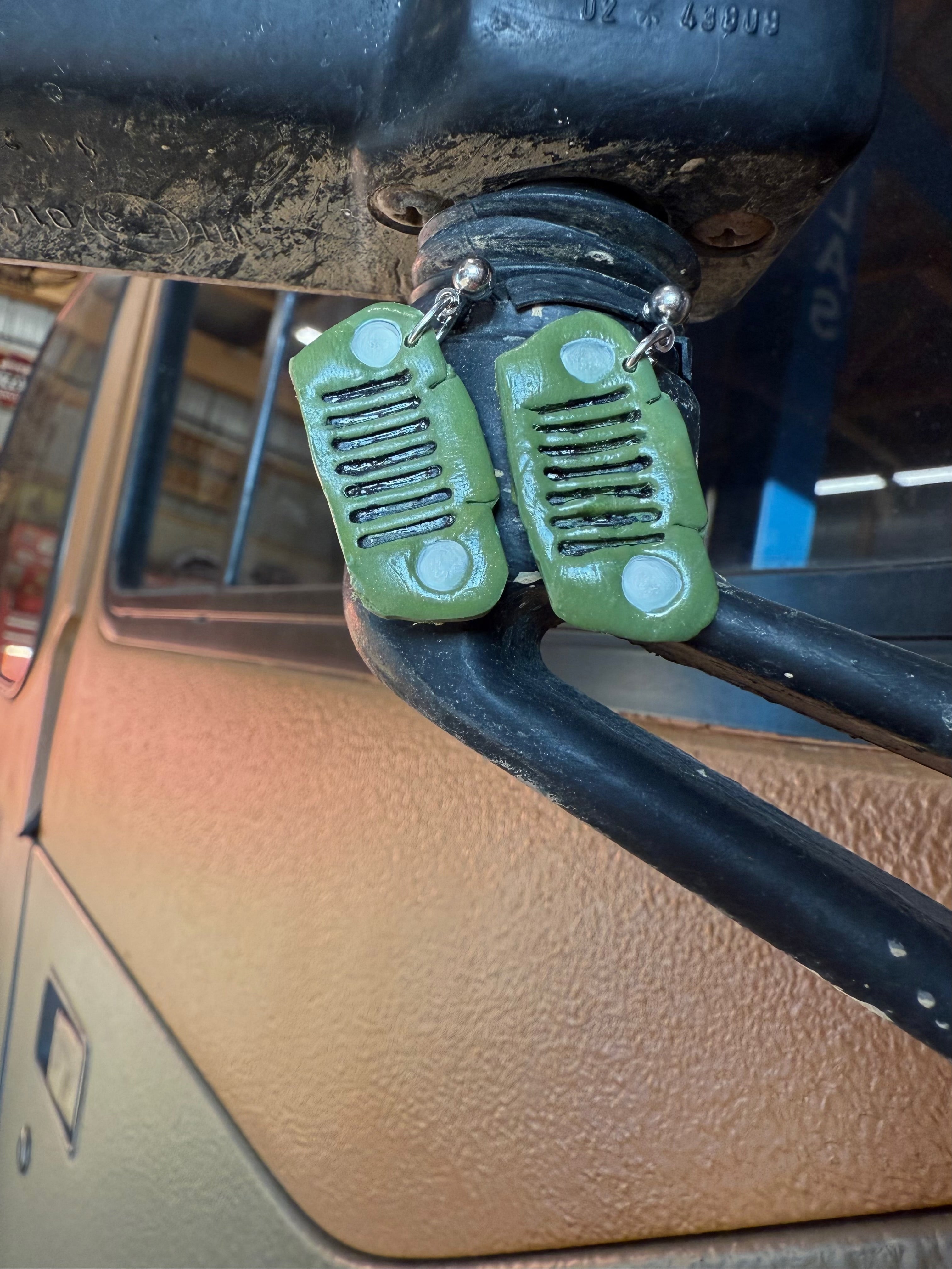 Jeep Grille Earrings